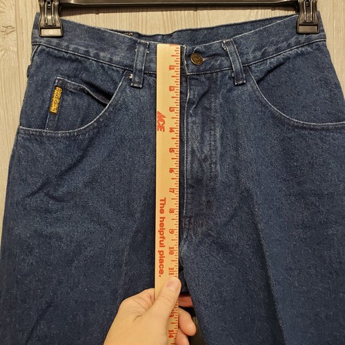 Vtg Armani Jeans Mens 32 Tapered Leg Fits 28x34 Denim Made in Italy 80s 90s - Picture 7 of 15