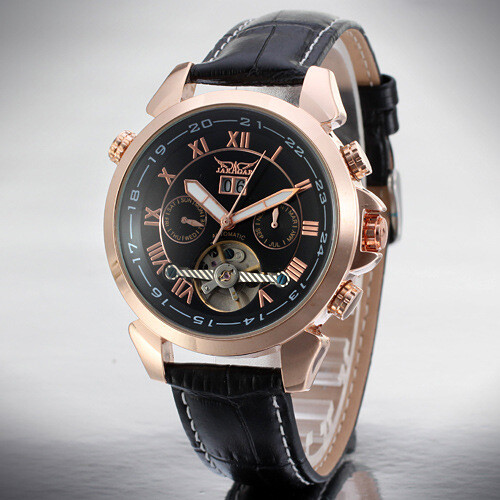 Luxury Men's Tourbillon Calendar Date Week Month Mechanical Automatic AUTO Watch - Picture 23 of 23