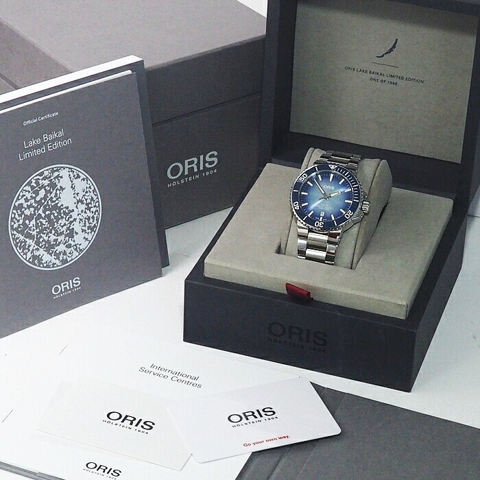 Oris Aquis Lake Baikal Limited Edition 733 7730 4175 43mm w/Box, Guarantee