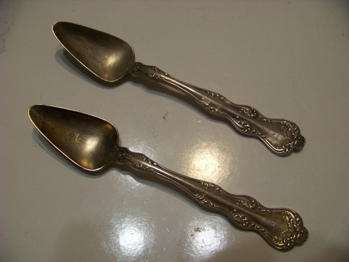 2 cucharas de pescado Holmes & Edwards XIV de colección cubiertos cubiertos - Imagen 2 de 5