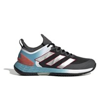 Size 7.5- Adidas Women's Adizero Ubersonic 4 Tennis,  Grey Six / Silver Metallic
