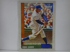 2022 Panini Diamond Kings Artist Proof Blue Ernie Banks #19 HOF