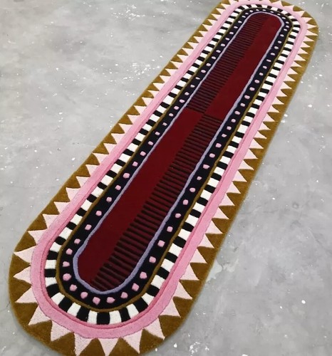 Traditional Design Runner Size Hand Tufted Rug Handmade Rug Pure 100%Nz Wool Rug - Picture 2 of 4