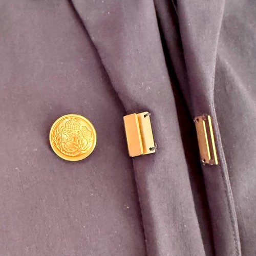 Lane Bryant 26 Navy Bryant Blazer Sexy Stretch Double Breasted Gold Buttons NWT - Picture 5 of 7