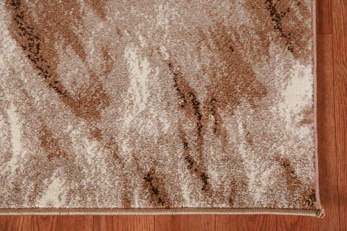 Brown Abstract Transitional 4x6 ft Rug - Picture 5 of 11