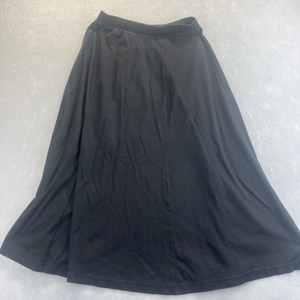 Maxi Falda Lápiz KORET Mujer Grande Negra Cintura Elástica Mezcla Completamente Cotten De Colección Foto 3 de 4