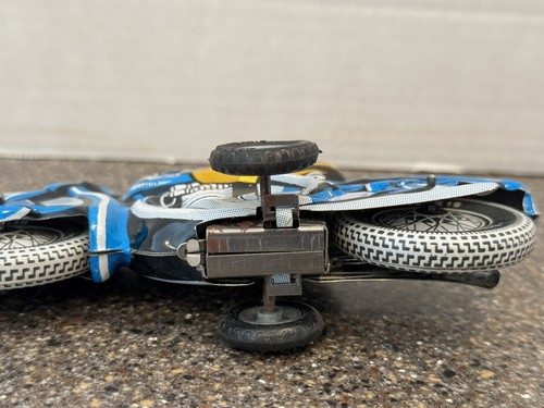 Vtg 1960’s Ballon Cordatic Motorcycle Friction Tin Toy EN-12-63 Cafe Racer COOL! - Picture 9 of 9