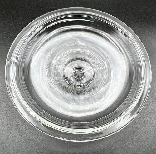 VTG Glasbake #J514 2QT White Milk Glass Round Casserole Green Daisy Flower W/Lid - Picture 8 of 11