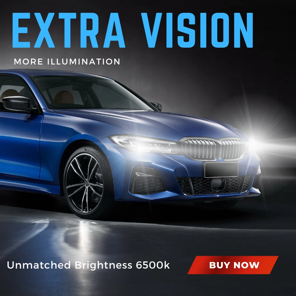 For Audi A3 8P Headlight 100w Xenon 6000k White 2009-2013 Dipped Low Beam Bulbs - Image 2 of 4