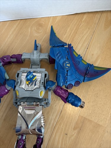 Beast Wars Transformers Transmetals Depth Charge Action Figure Incomplete - Picture 3 of 14