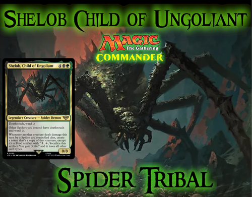 Shelob, Child of Ungoliant MTG EDH Commander Deck, Tribal Spiders! - Picture 1 of 8