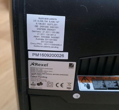 REXEL AUTO+ 60X Aktenvernichter Shredder Cross Cut 30 Blatt Einzug 15L - Bild 4 von 4