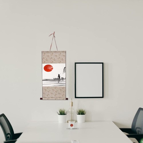 Hanging Scroll Mounting Blank Drawing Canvas Scrolls Painting Scroll - Picture 11 of 19