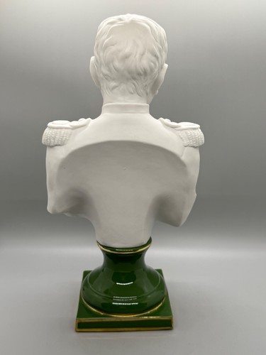 Vintage Napoleon Bonaparte Bisque Porcelain Bust Figure - Picture 5 of 19