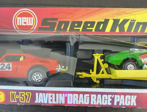 Matchbox Speed Kings K-57 Javelin Drag Race Pack Box Damage 1975 Cars - Picture 3 of 15
