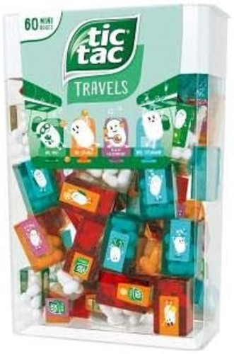 TIC TAC Box With 60 Mini Boxes (Each 3.9 Grams) Artificial Flavoured Mints - Picture 3 of 3