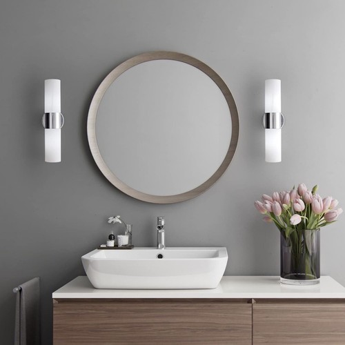 Modern Wall Sconce 2-Light Vanity Lights Matte Wall Lights with Frosted Glass - Picture 5 of 6