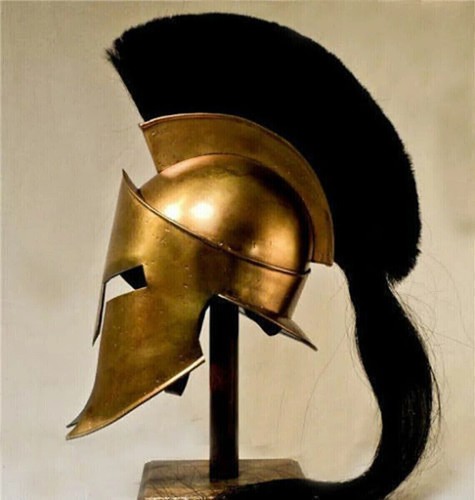 NUEVO 300 CASCO ESPARTANO REY LEONIDAS RÉPLICA DE PELÍCULA CASCO MEDIEVAL CON SOPORTE - Imagen 4 de 9