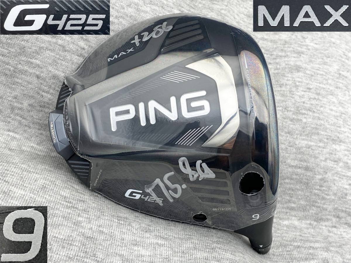 CT256 Tour Issue WRX PROTO 2021 PING G425 MAX 9.0°- 9.25° WITH SPEC SHEET 912553