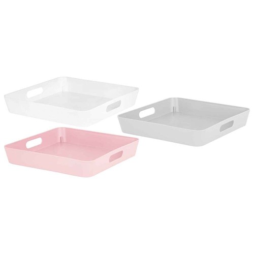 Plastic Studio Storage Baskets Office/Home/Kitchen Tidy Organiser 4 x Colours - Picture 8 of 8