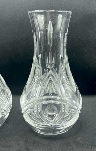 WATERFORD CRYSTAL TRINITY KNOT HURRICANE CANDLE HOLDERS SET ROMANCE OF IRELAND - Picture 17 of 21