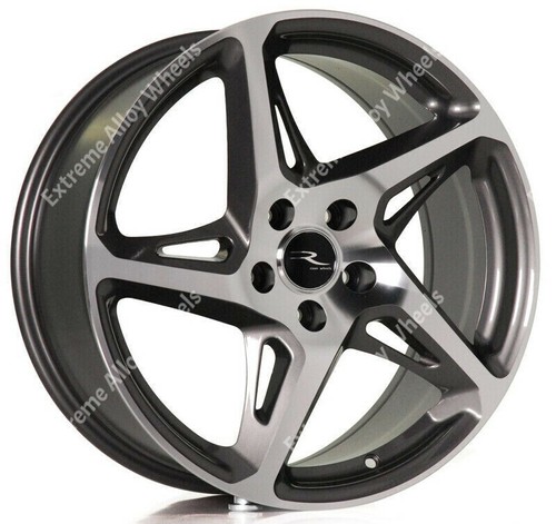 Alufelgen 18 Zoll R4 für VW Passat Scirocco T-Roc Tigaun Touran T4 5x112 grau - Bild 2 von 10