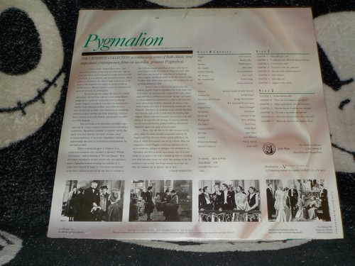 Pygmalion NEW SEALED Criterion Laserdisc LD Leslie Howard Free Ship $50 - Imagen 2 de 2