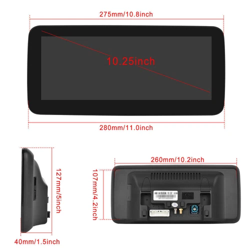 10.25" Android 14 Carplay Auto Radio 64G Car Stereo GPS For Audi Q5 2009-2017 - Foto 10 di 12