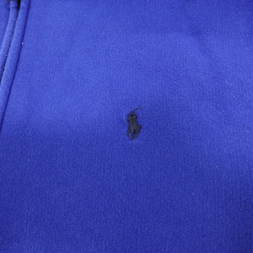 Polo Ralph Lauren Hoodie Boys L 14-16 Zip Up Hoodie Blue Pony Full Zip - Picture 4 of 11
