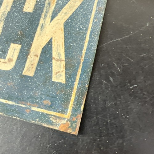 Original Tin Metal Sign Standard Clock Painted On From Reading RR House Beth PA - Picture 6 of 16