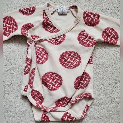 Kate Quinn Baby Unisex Cherry Pie Long Sleeve Bodysuit sz3-6m - Picture 10 of 12