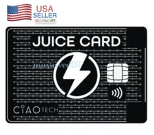 CiAO TECH® Juice Card Ultra Thin Credit Card Power Bank 2,300 mAh Fits in Wallet