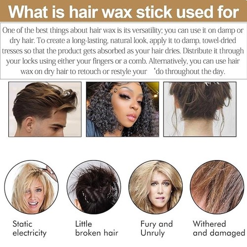 (Pack of 1) Non-greasy Styling Wax Stick for Edge Control and Frizz  2.7 Fl Oz - Picture 5 of 6