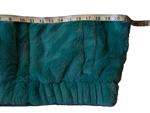 Derek Heart Faux Fur Jacket L Emerald Green Soft Plush Sundays Style Y2K Glam - Picture 8 of 24