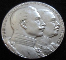 MDS DEUTSCHES REICH SACHSEN SILBERMEDAILLE 1913 "VÖLKERSCHLACHTDENKMAL" #A1
