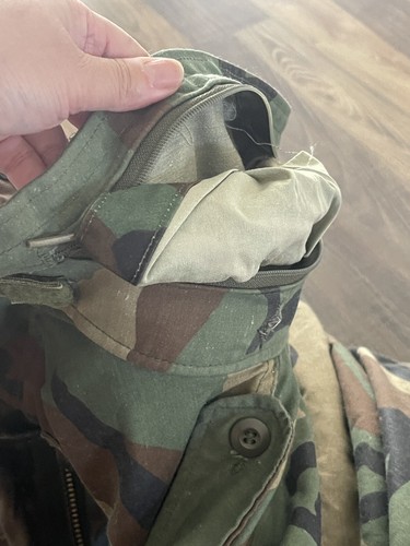 Giacca da campo militare USA clima freddo M65 Woodland 8415-01-099-7835 MED regolare - Foto 15 di 21