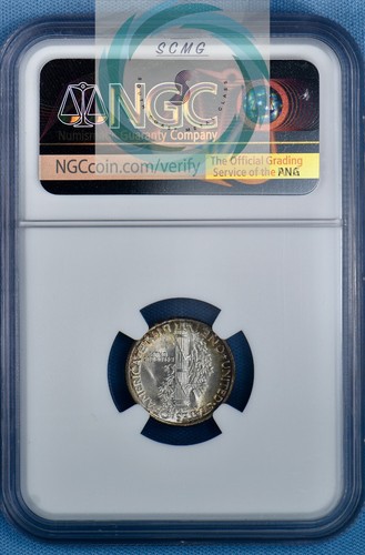 1937 Mercury Dime NGC MS67+ FB w/CAC - Vintage Orange-Yellow Sunset Hues!!! - Picture 8 of 13