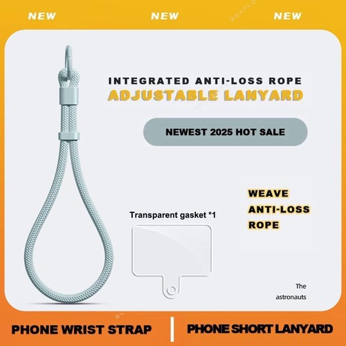 Universal Phone Lanyard Handwoven Anti-Lost Bracelet Phone Wrist Strap - Photo 3 sur 20