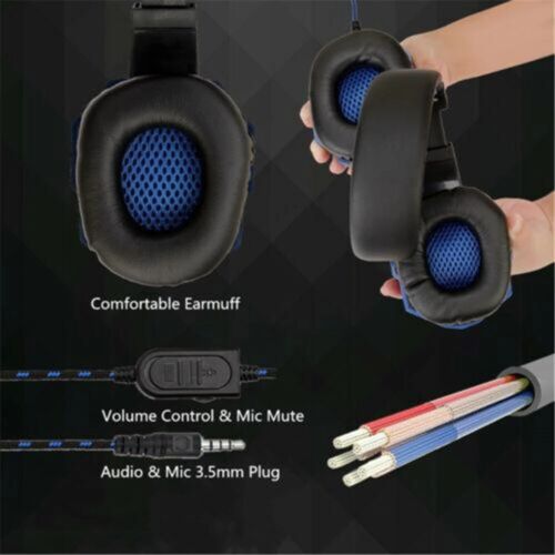 Gaming Headset With Microphone For PC / LAPTOP / XBOX / PS4/5 / NINTENDO SWITCH - Picture 9 of 19