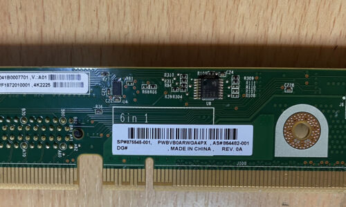 104. 875545-001 869432-001 HPE Proliant DL360 G10 Pri Riser GPU Card Free Ship - Picture 3 of 3