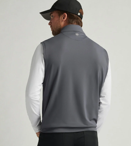 NEW Peter Millar Galway Stretch 1/4 Zip Men's Performance Vest size M & L, Gray - Picture 7 of 7