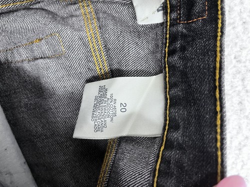 Timberland Jeans Big Boys 20 Relaxed Fit Black Dark Wash Denim High Rise NWT - Picture 10 of 14