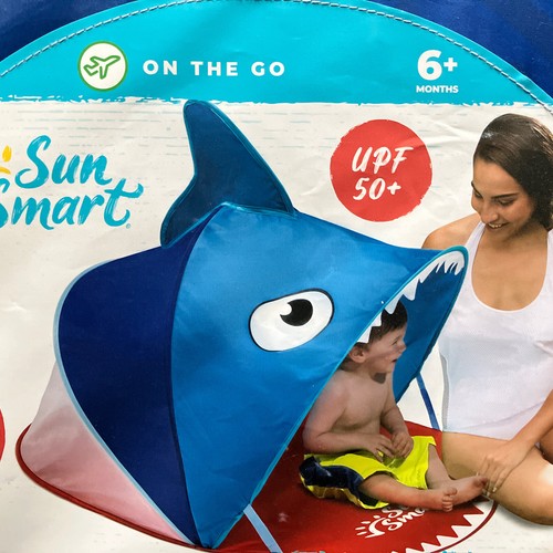 Sun Smart On The Go Pop Up Sun Shelter Shark for 6+ Months (Baby/Kid) UPF 50+ - Picture 5 of 12