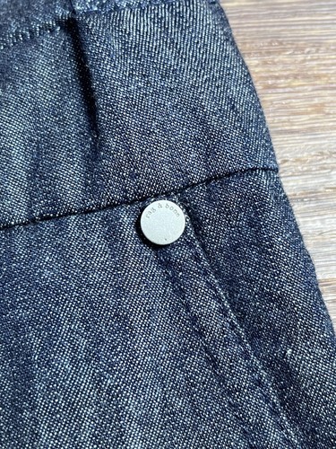 Rag & Bone New York 100% Cotton Chic Blue/Grey Romper Size 0 Made in USA - Picture 6 of 18