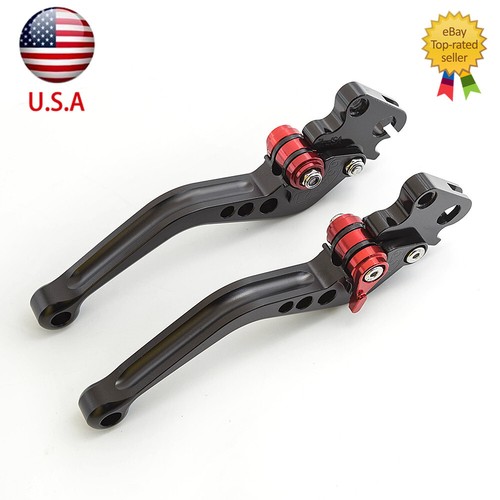 For Yamaha YZF R1 1999 2000 2001 CNC Brake Clutch Levers Adjust Short Handle USA - Picture 10 of 11