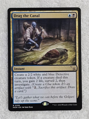 MTG Drag the Canal #199 Murders at Karlov Manor Magic Card Rare NM - Picture 1 of 6
