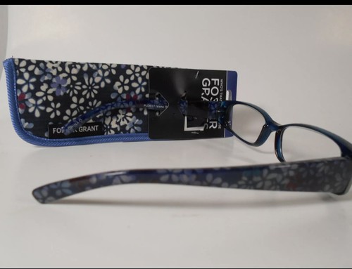 Foster Grant Viana blau Lesebrille +2,00 mit Etui NEU!! - Bild 3 von 4