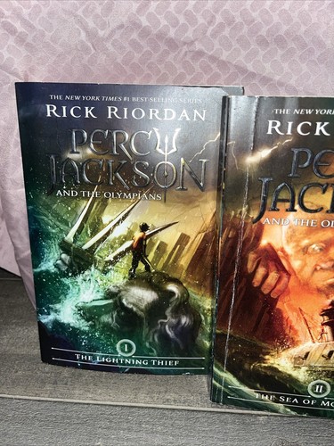 Percy Jackson and the Olympians Series Book 1,2,3,4,5 by Rick Riordan PAPERBACK - Picture 2 of 12