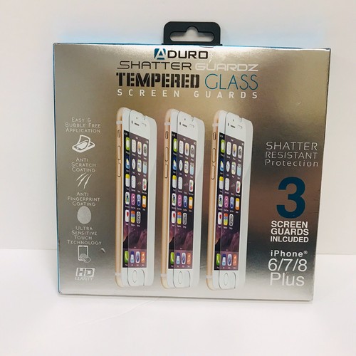 SHATTER GUARDZ 3 PACK premium Tempered Glass Screen Protector ADURO - Picture 5 of 9