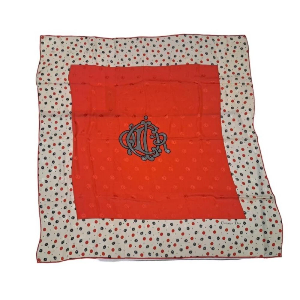 Christian Dior foulard carré soie 41x41 pouces soie multicolore 04849a